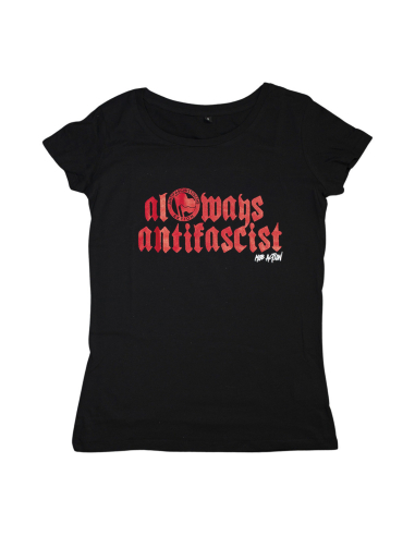 Always Antifascist - Mob Action - T-Shirt tailliert - Black - @ No Borders