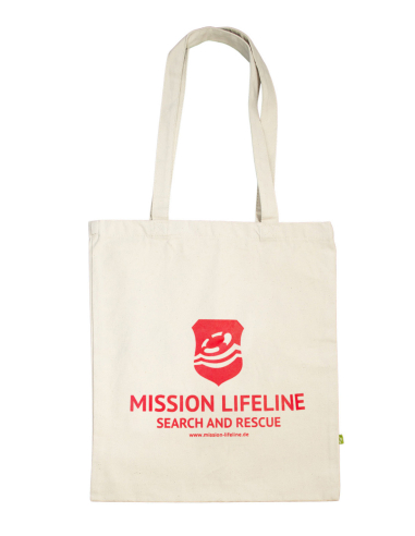 Mission Lifeline - SOLI Tote Bag - White/Beige - @ No Borders