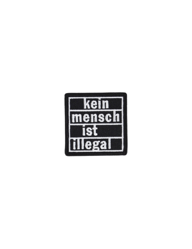 Kein Mensch ist illegal - Patch - Black - @ No Borders