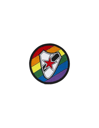 Roter Stern Leipzig - Patch - Pride / Rainbow - @ No Borders
