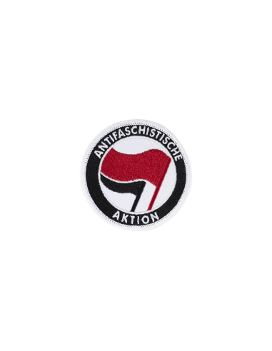 Antifa - Patch - White - @ No Borders