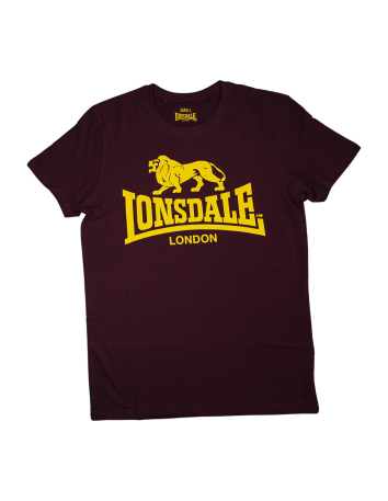 Lonsdale - T-Shirt - One Tone - Weinrot - @ No Borders